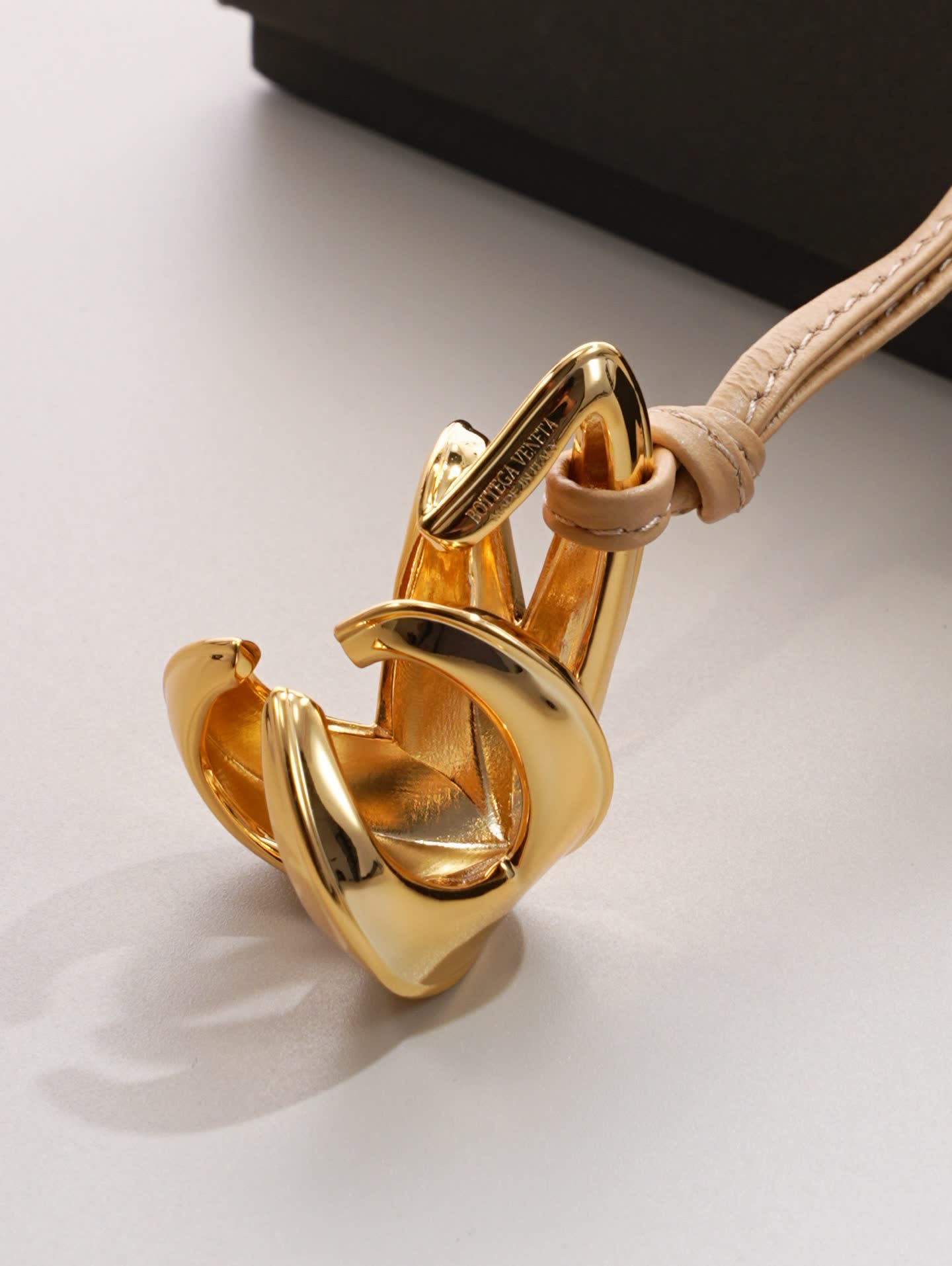 Bottega Veneta Leather & Gold Star Charm Necklace